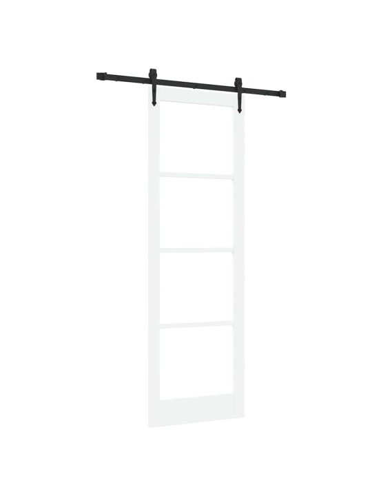 Liuguks valge 78 x 232 cm puit ja metall
