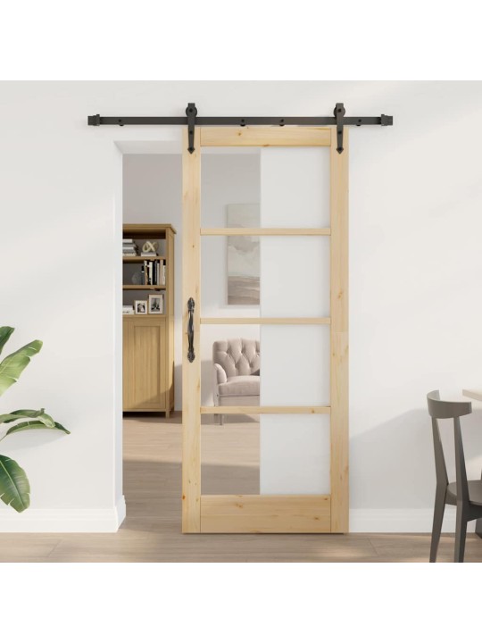 Liuguks pruun 83 x 202 cm puit ja metall