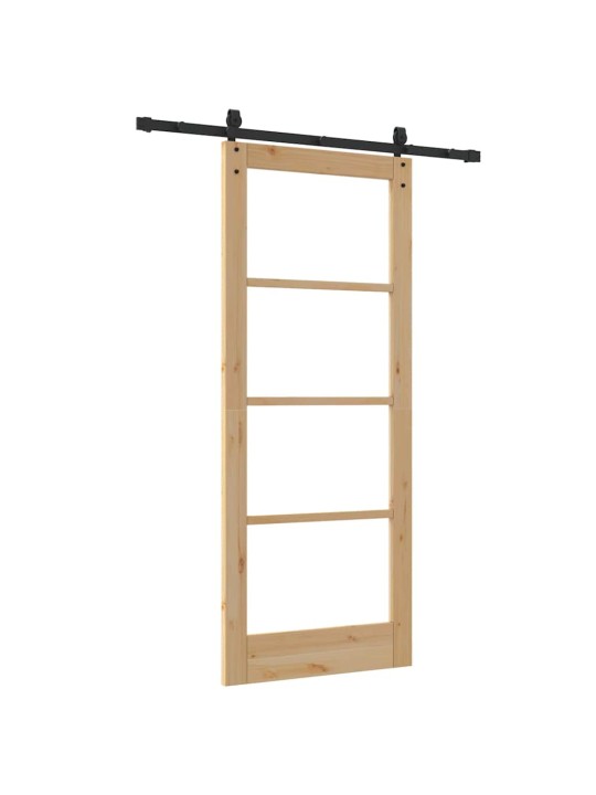 Liuguks pruun 83 x 202 cm puit ja metall