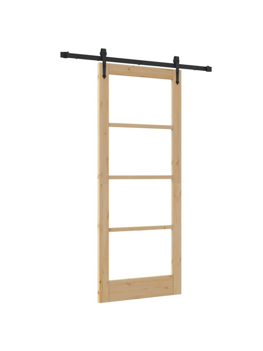 Liuguks pruun 83 x 202 cm puit ja metall