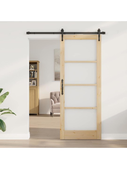 Liuguks pruun 83 x 211 cm puit ja metall