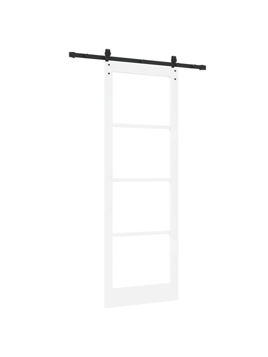 Liuguks valge 83 x 232 cm puit ja metall