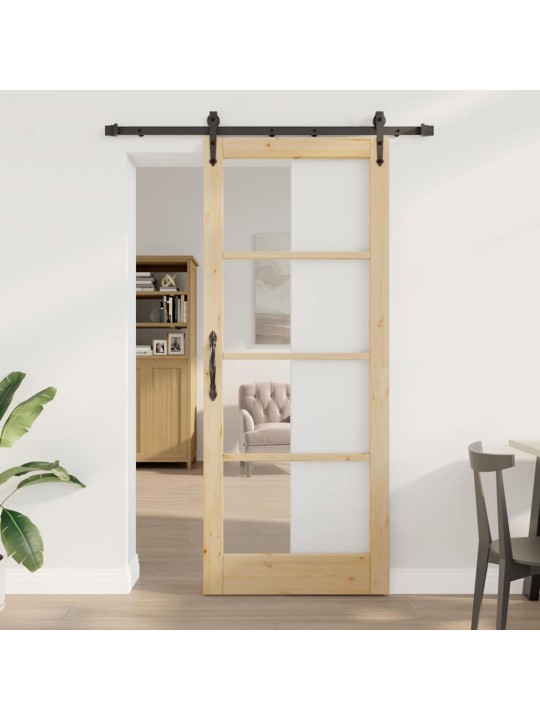 Liuguks pruun 86 x 211 cm puit ja metall