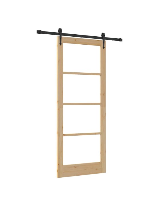 Liuguks pruun 86 x 211 cm puit ja metall