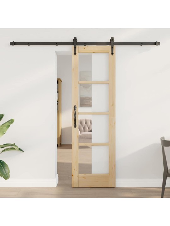 Liuguks pruun 61 x 198.5 cm puit ja metall