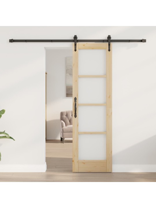 Liuguks pruun 61 x 198.5 cm puit ja metall