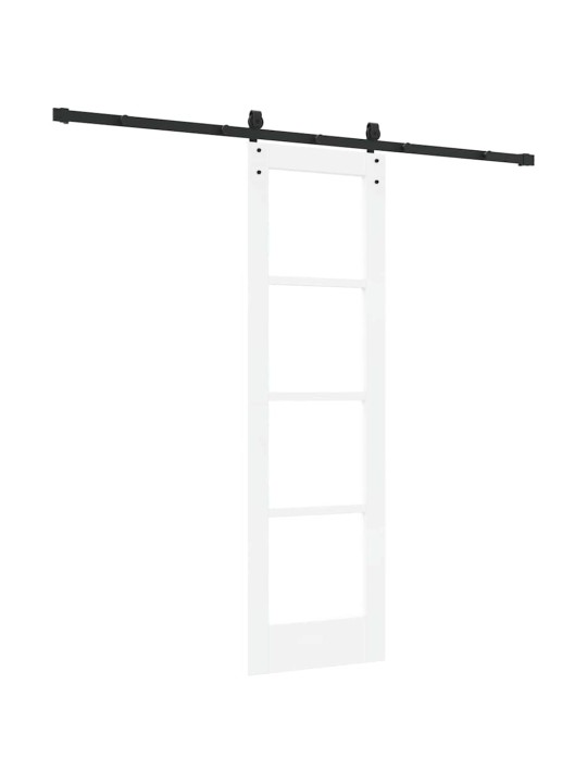 Liuguks valge 61 x 198.5 cm puit ja metall