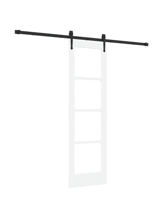 Liuguks valge 61 x 198.5 cm puit ja metall