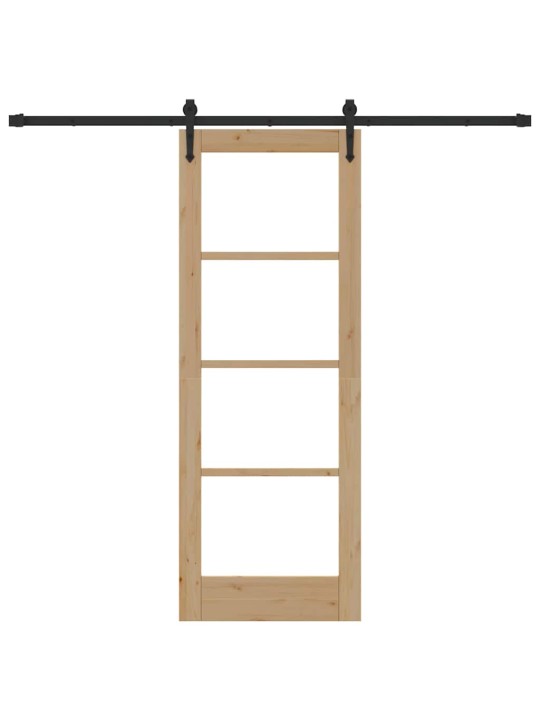 Liuguks pruun 73.5 x 198.5 cm puit ja metall