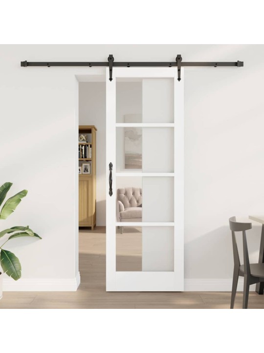 Liuguks valge 73.5 x 211 cm puit ja metall
