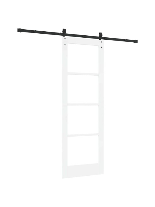 Liuguks valge 73.5 x 211 cm puit ja metall