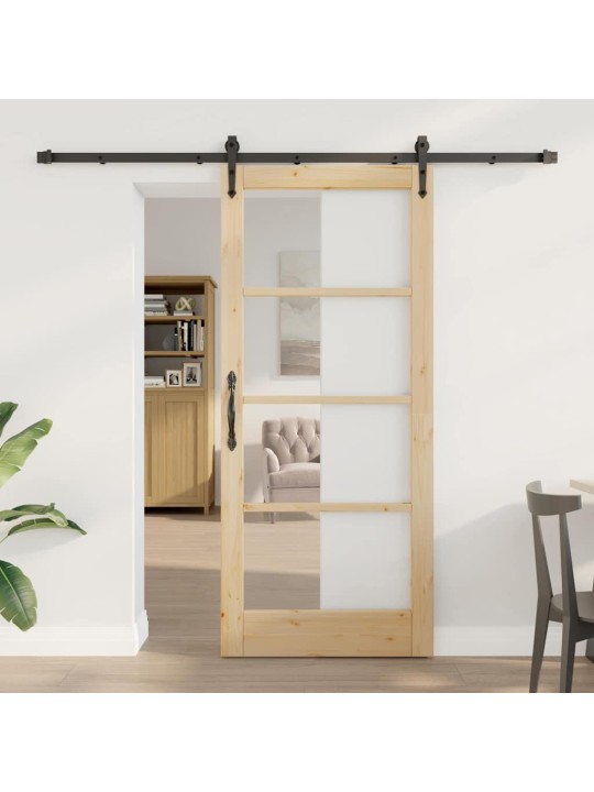 Liuguks pruun 78 x 202 cm puit ja metall