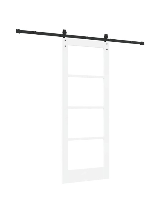 Liuguks valge 78 x 202 cm puit ja metall