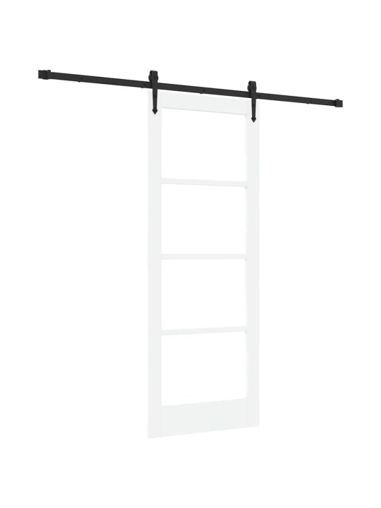 Liuguks valge 78 x 202 cm puit ja metall