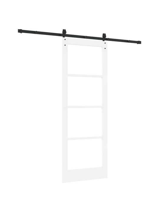 Liuguks valge 78 x 211 cm puit ja metall