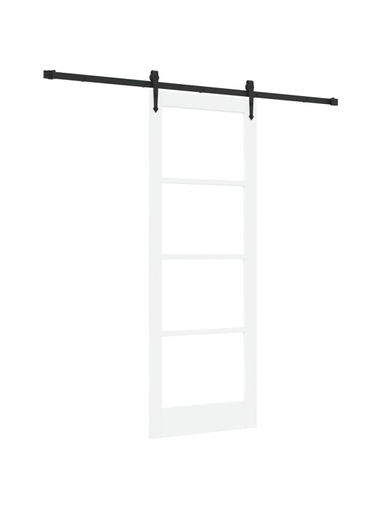 Liuguks valge 78 x 211 cm puit ja metall