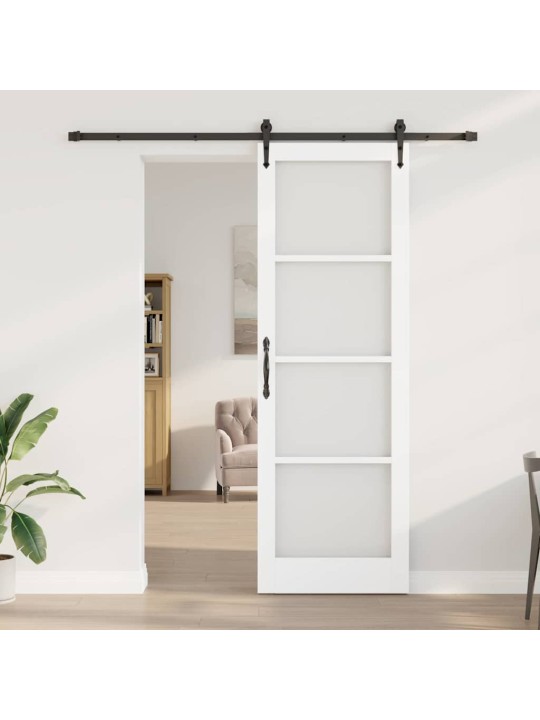 Liuguks valge 78 x 232 cm puit ja metall