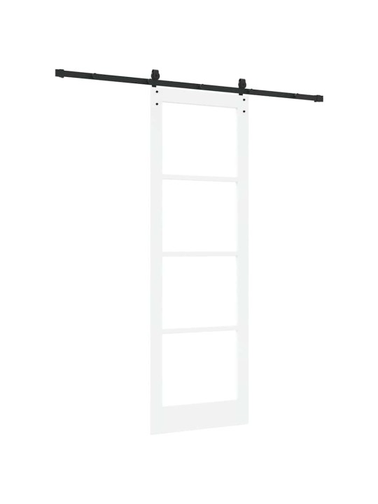 Liuguks valge 78 x 232 cm puit ja metall
