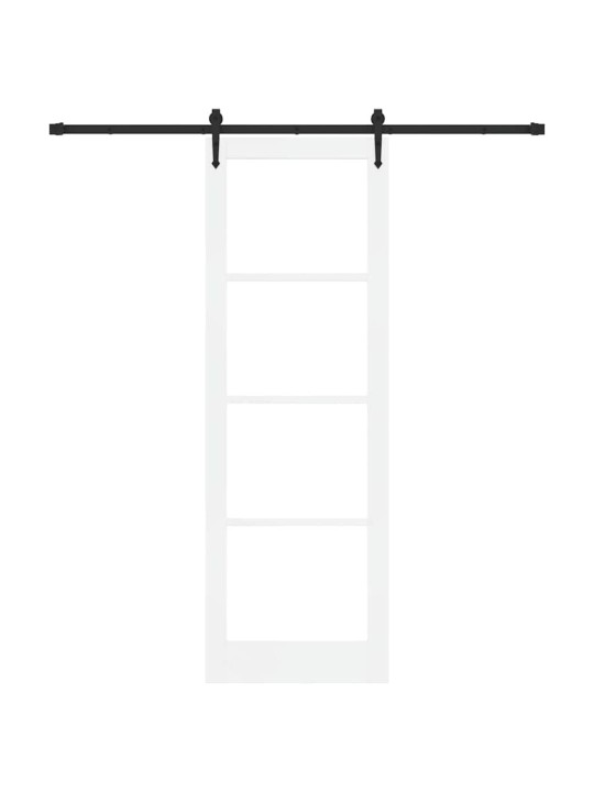 Liuguks valge 78 x 232 cm puit ja metall