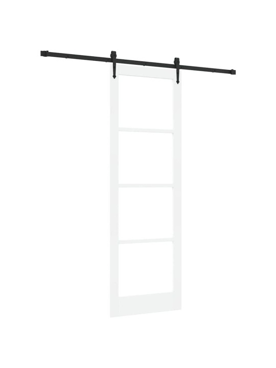 Liuguks valge 78 x 232 cm puit ja metall
