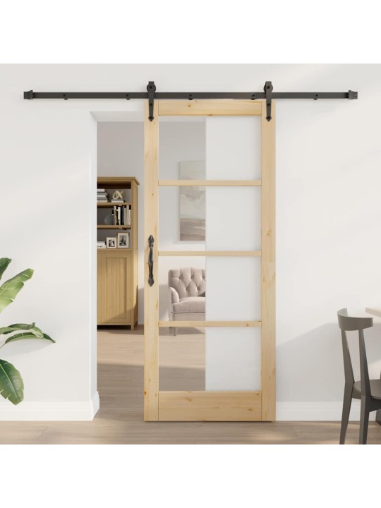 Liuguks pruun 83 x 202 cm puit ja metall
