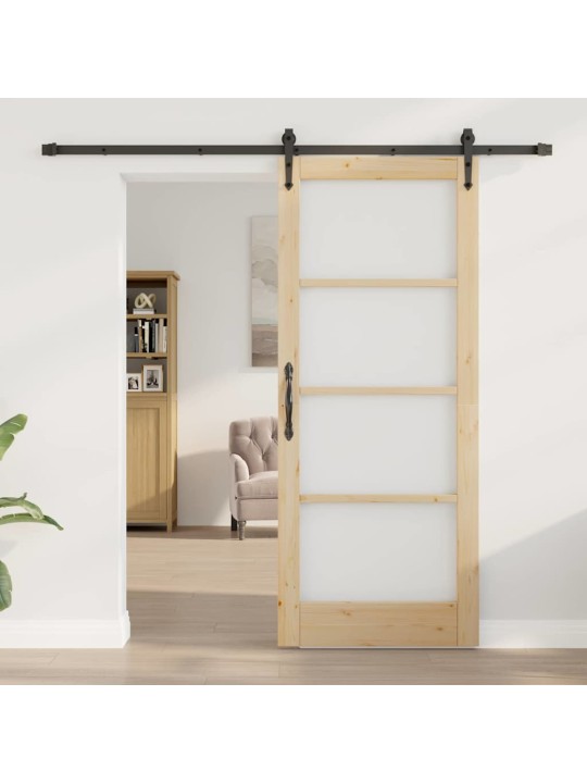 Liuguks pruun 83 x 202 cm puit ja metall