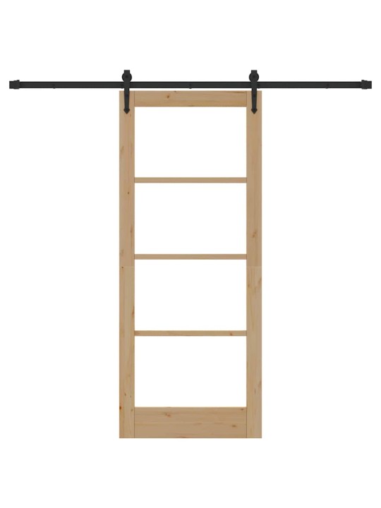 Liuguks pruun 83 x 202 cm puit ja metall