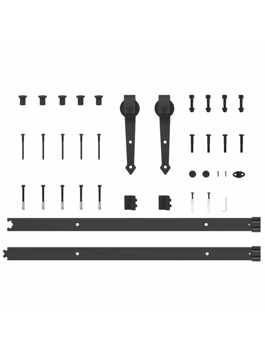 Liuguks valge 83 x 202 cm puit ja metall