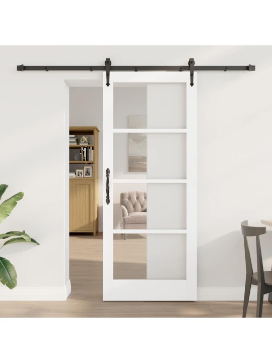Liuguks valge 83 x 202 cm puit ja metall