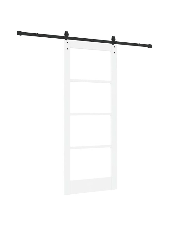 Liuguks valge 83 x 202 cm puit ja metall