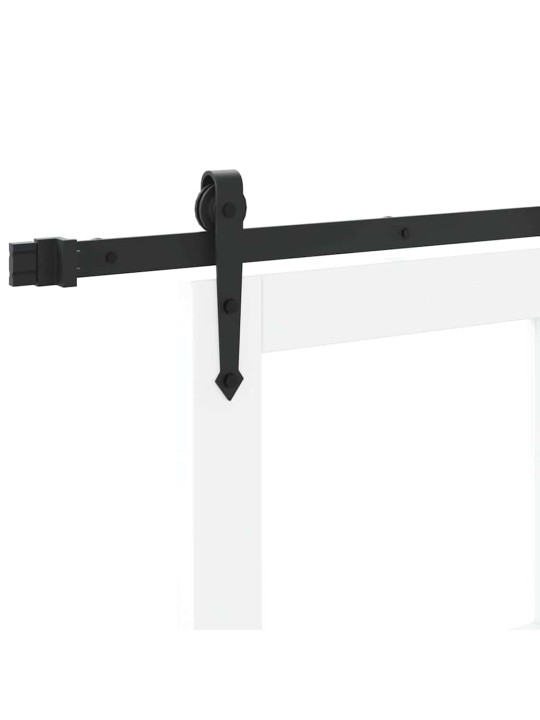 Liuguks valge 83 x 232 cm puit ja metall