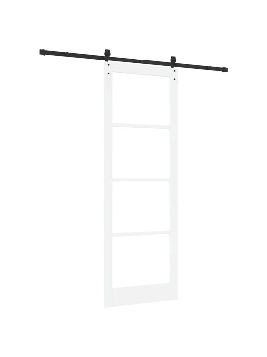 Liuguks valge 83 x 232 cm puit ja metall