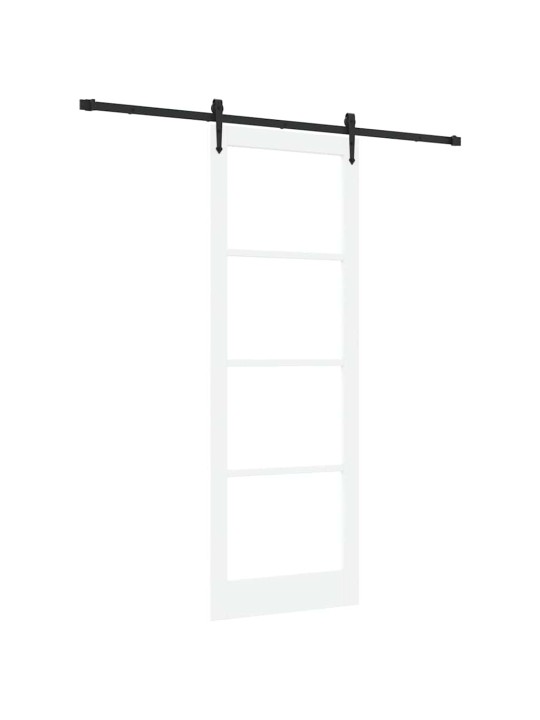 Liuguks valge 83 x 232 cm puit ja metall