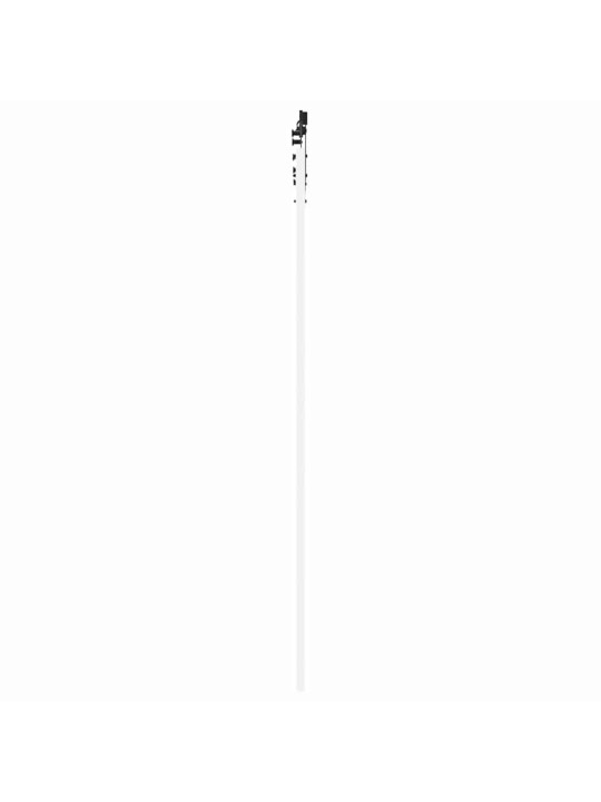 Liuguks valge 83 x 232 cm puit ja metall