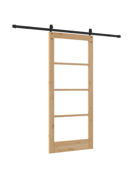 Liuguks pruun 86 x 198.5 cm puit ja metall