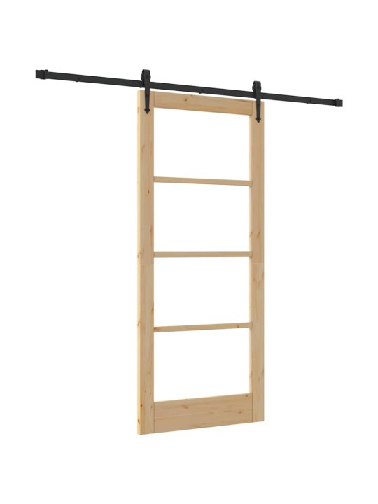 Liuguks pruun 86 x 198.5 cm puit ja metall