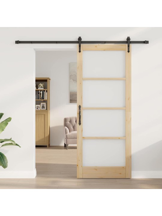 Liuguks pruun 86 x 211 cm puit ja metall
