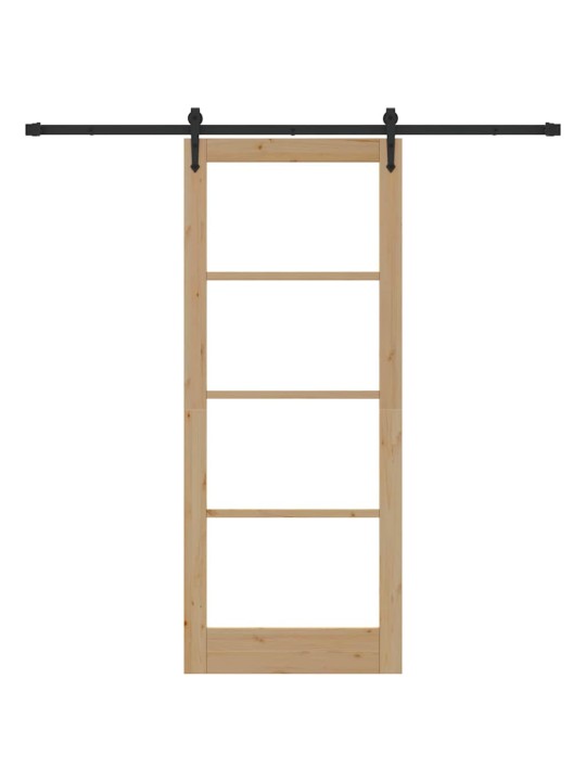 Liuguks pruun 86 x 211 cm puit ja metall