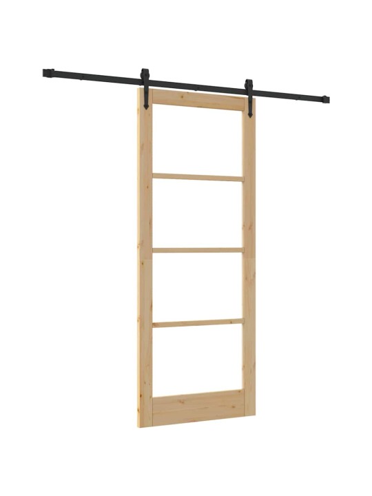 Liuguks pruun 86 x 211 cm puit ja metall
