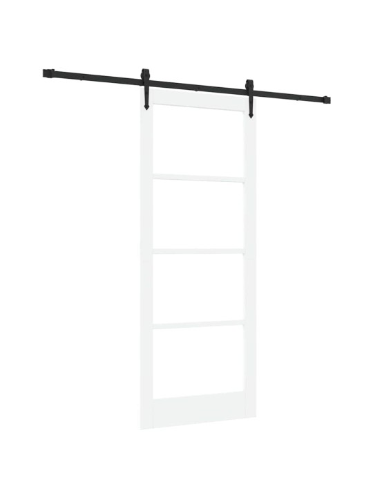 Liuguks valge 86 x 211 cm puit ja metall