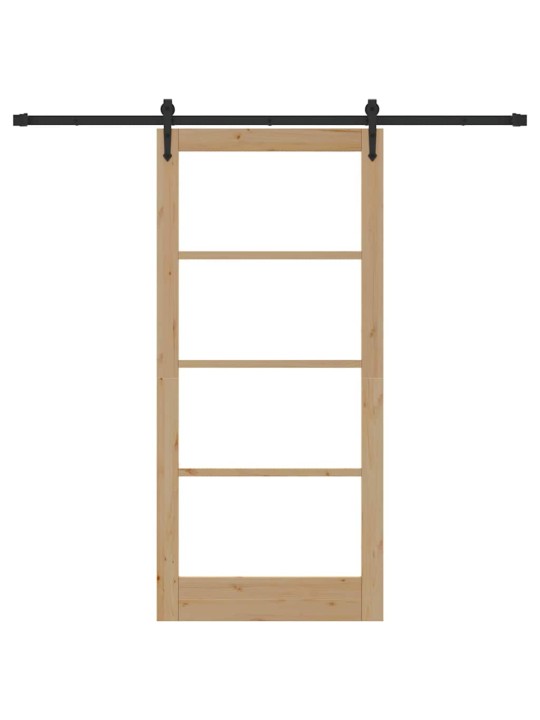 Liuguks pruun 93 x 202 cm puit ja metall