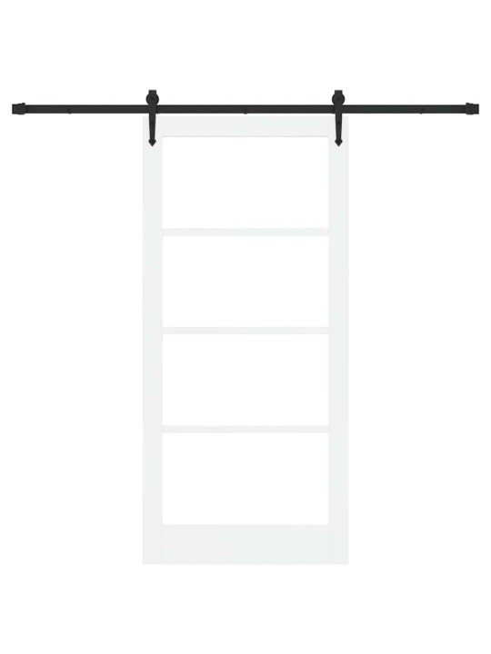 Liuguks valge 93 x 202 cm puit ja metall