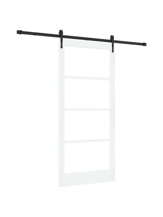 Liuguks valge 93 x 202 cm puit ja metall