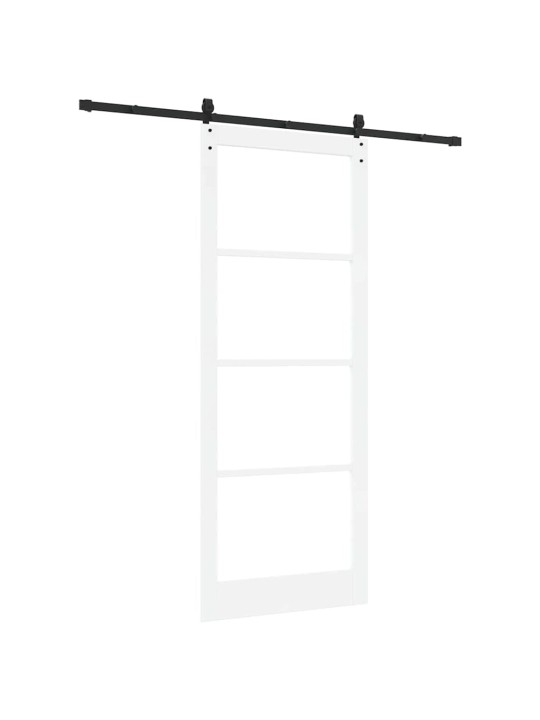 Liuguks valge 93 x 232 cm puit ja metall