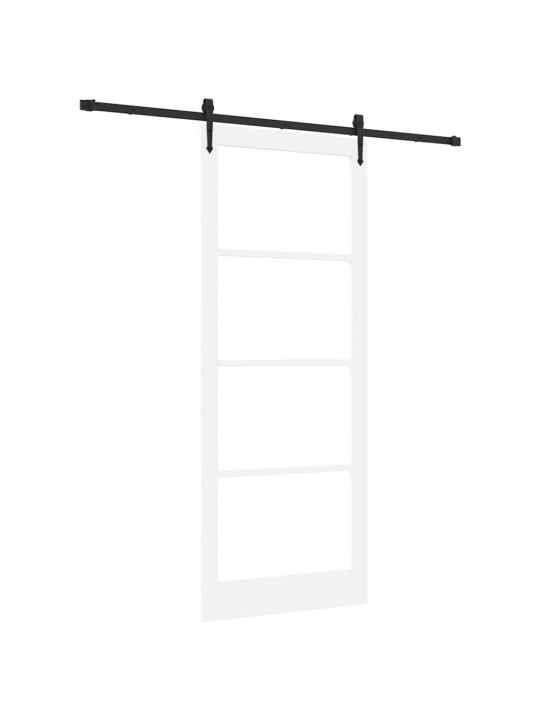 Liuguks valge 93 x 232 cm puit ja metall