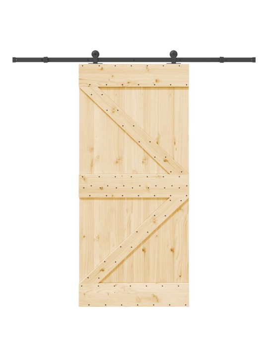 Liuguks tarvikutega, 95 x 210 cm, männipuit