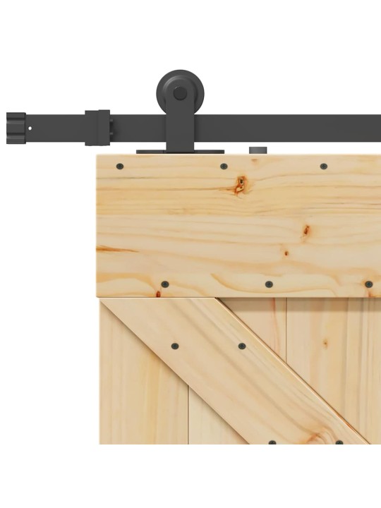 Liuguks tarvikutega 80 x 210 cm, männipuit