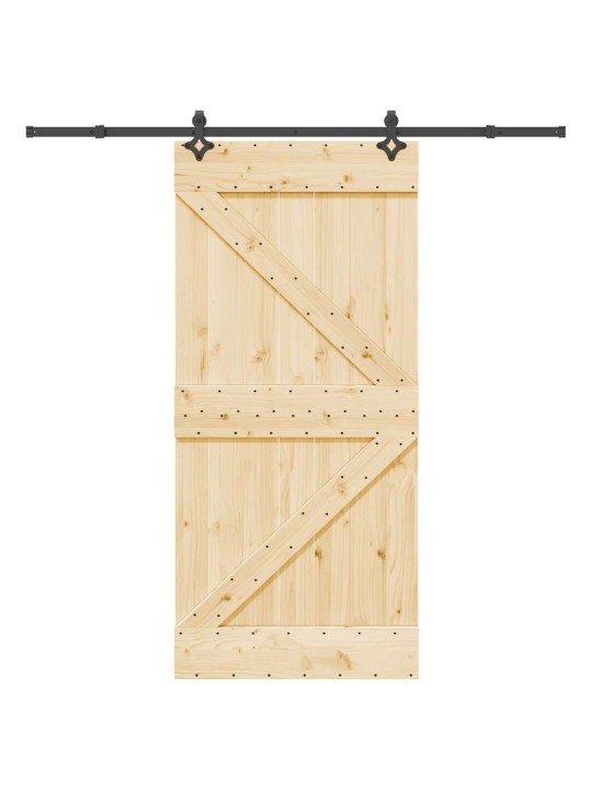 Liuguks tarvikutega, 95 x 210 cm, männipuit