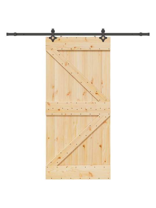 Liuguks tarvikutega, 90 x 210 cm, männipuit