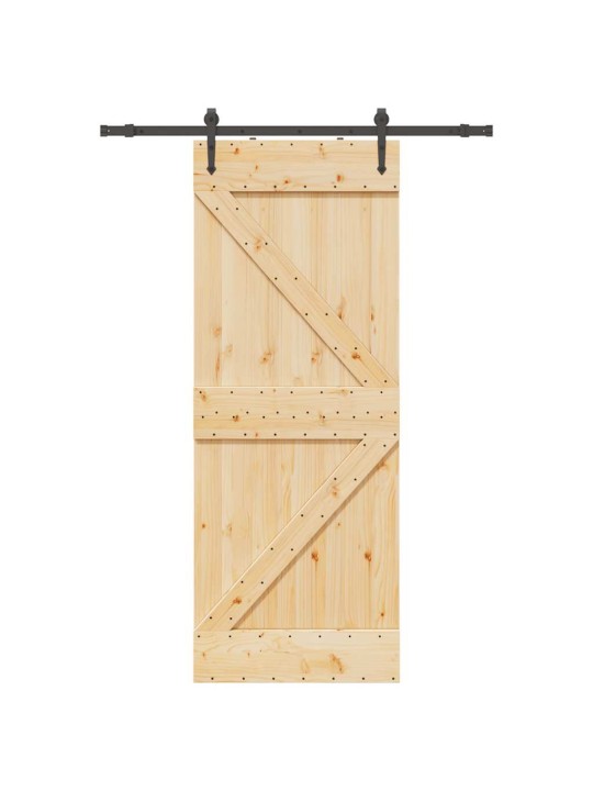 Liuguks tarvikutega 80 x 210 cm, männipuit